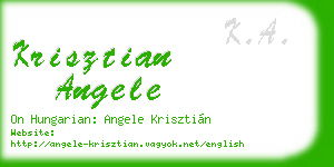krisztian angele business card